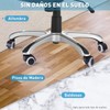 LIHAO 5X Ruedas Silla Oficina 11mm/50mm Rueda Silla Giratoria (Blanco