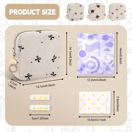 Sanitary Pads Storage Bag Hygiene Bag for Sanitary Towels Bag for Sanitary Towels and Tampons Periods Bags for On the Go Panty Liners Girls Emergency Set First Period School Gifts (Flying)