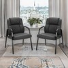 Sweetcrispy Waiting Room Chairs, PU Leather Big and Tall No