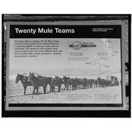 HistoricalFindings Photo: Twenty Mule Team Borax Wagons,Death Valley Junction,Inyo County,California,CA,2
