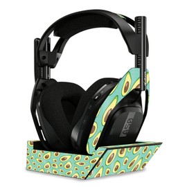 MightySkins Glossy Glitter Skin Compatible with Astro A50 Wireless Headphones + Base Station (Gen 4) - Seafoam Avocados | Protective, Durable High-Gloss Glitter Finish | Easy to Apply