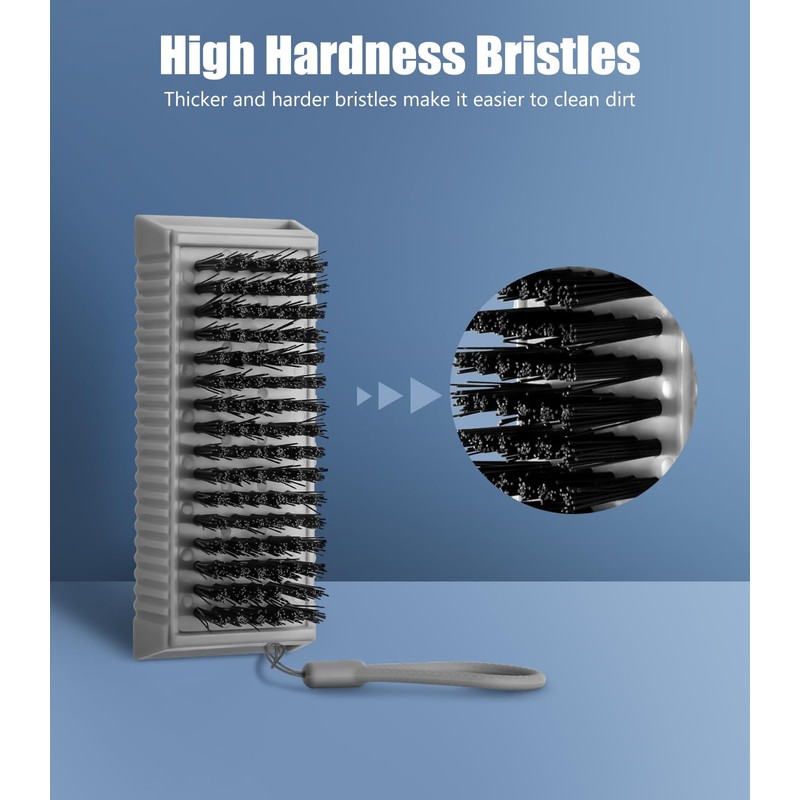 Larbois Nail Brush for Cleaning Fingernails, 2Pack Heavy Duty Nail