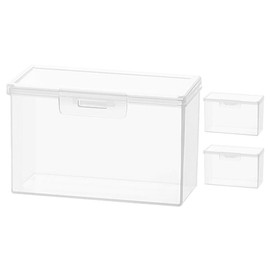 HOLIDYOYO Blank Playing Card Case Pack of 3 Transparent Card Deck Box Plastic Playing Card Storage Box Holder for Bank Cards Business Cards Playing Cards