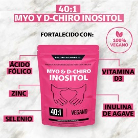 Myo Y D-chiro Inositol Premium Mujer Fortificado Con Zinc, Acido Folico, Inulina De Agave, Vitamina D3 Y Selenio - Woman - Suplemento Alimenticio -(150 Gramos)