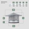 Vent Systems 8" Inch Round Chimney Cap Galvanized Steel for