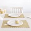 Unique 16078 - Scalloped Kraft Paper Placemats - 8 Count