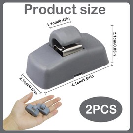 Pack of 2 Hooks for Sun Visors, Car Sun Visor Clips, Car Interior Sun Visor Support Clips, Sun Visor Holder for Volkswagen Passat, Bora, Golf, Jetta (Grey)