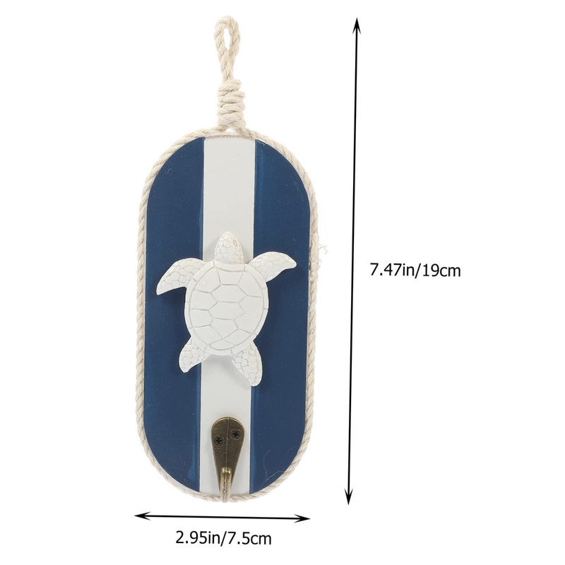 STOBOK 3pcs Mediterranean Hook up Clothing Hook Coastal Door Hooks
