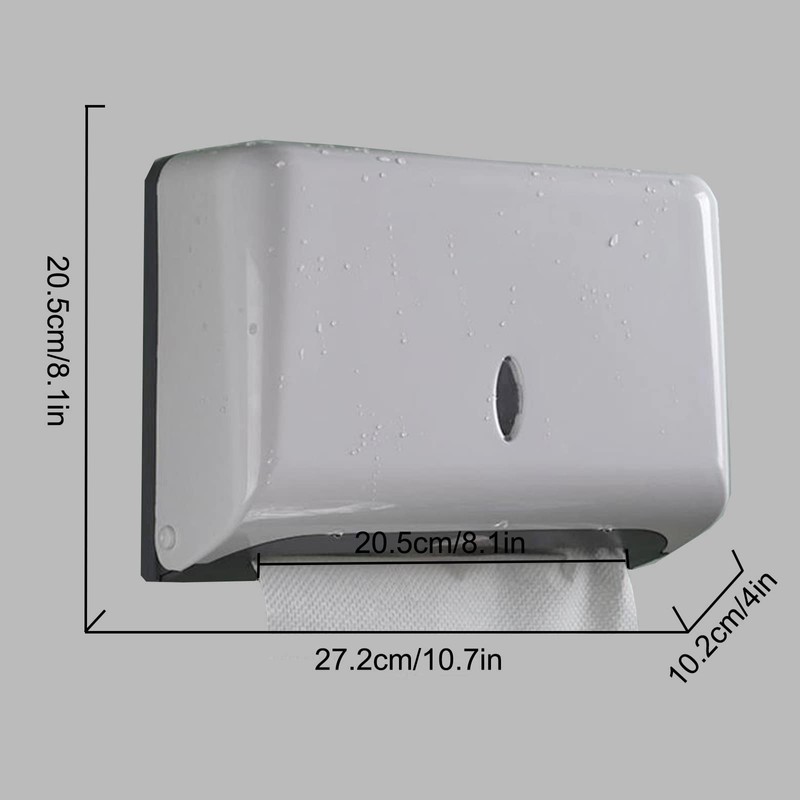 Paper Towel Dispenser - Wall Mounted Tissue Dispenser - Paper