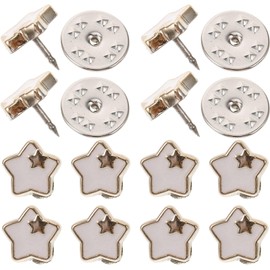 SAFIGLE 20pcs Enamel Star Brooch Pins - Premium Safety Pin Decor for Shawls, Collars, and Shirts - Versatile Sweater Brooches and Cufflinks for Cardigans and Dress Shirts - Perfect for DIY Craft and D