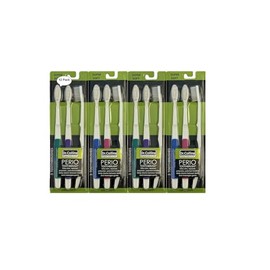 Dr. Collins Perio Toothbrush 3 Pack, (Colors Vary) (Qty. 12, Pack of 4)