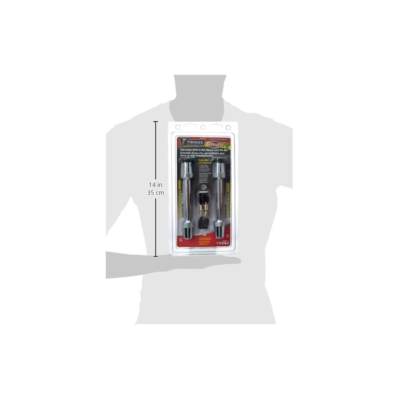 Trimax TRZ52 Razor RP Keyed-Alike Lock Set, 1/2” Pin X