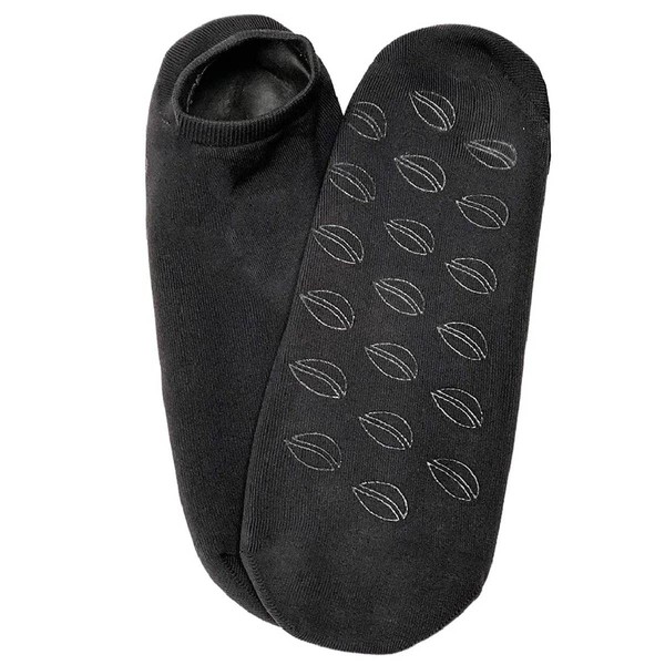 NatraCure Black Gel Moisturizing Socks - (for Dry, Cracked, Calloused Heels and Feet - Rehydrate and Reinvigorate Dry Feet)