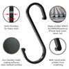 LISOPO S Hooks, Pack of 12 S Hooks Black S-Hook