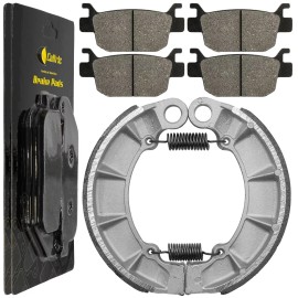 Caltric for Honda TRX500 TRX500Tm Foreman 2005 2006 Front & Rear Brake Pads Shoes