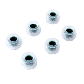 TANGZU Tang Sancai Wide Bore Eartips, Silicone in-Ear Monitor Ear Plugs for in-Ear Earphone, Replacement Earbuds Tips, Green, M, 3 Pairs