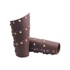 Leather Gauntlet Wristband Medieval Bracers Viking Archery Wrist Guards Wide