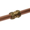 Pipestation® 15mm Brass Compression Straight Pipe Connectors for Copper Pipe