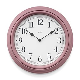 Acctim Devonshire Traditional 28cm Wall Clock (Dusty Rose)