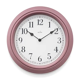 Acctim Devonshire Traditional 28cm Wall Clock (Dusty Rose)