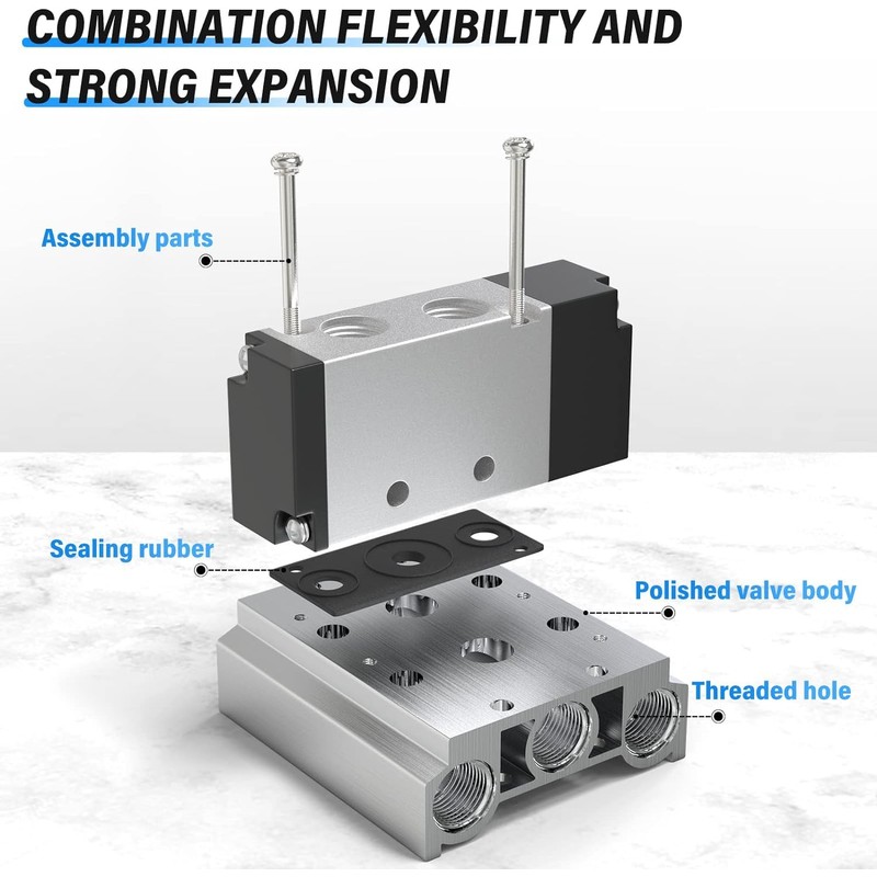 TAILONZ PNEUMATIC 300M 2-Position Manifold 4V310-10 3/8 Inch Solenoid Valve