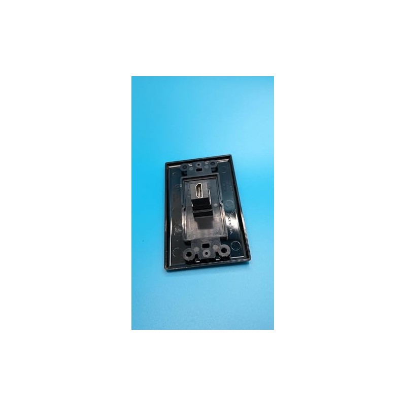 1 Port HDMI Wall Plate-1 Gang Black/Black