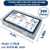 Vifmy SAE Rivet Nut Assortment Kit(220 Pcs),#8-32#10-24 1/4"-20 5/16"-18 3/8"-16
