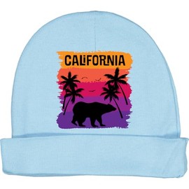 inktastic California Sunset Vacation Beach Baby Beanie Hat Large Light Blue 39a16