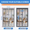 LONGEAS Upgraded PET Mesh Magnetic Screen Door Stronger Than Fiberglass