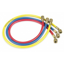 JB Industries Manifold Hose Set, 60", Red/Yellow/Blue