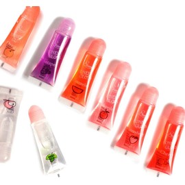 HONEY VITAMIN E FRUIT FLAVOR LIP GLOSS SIX PIECES (Assorted Flavors)