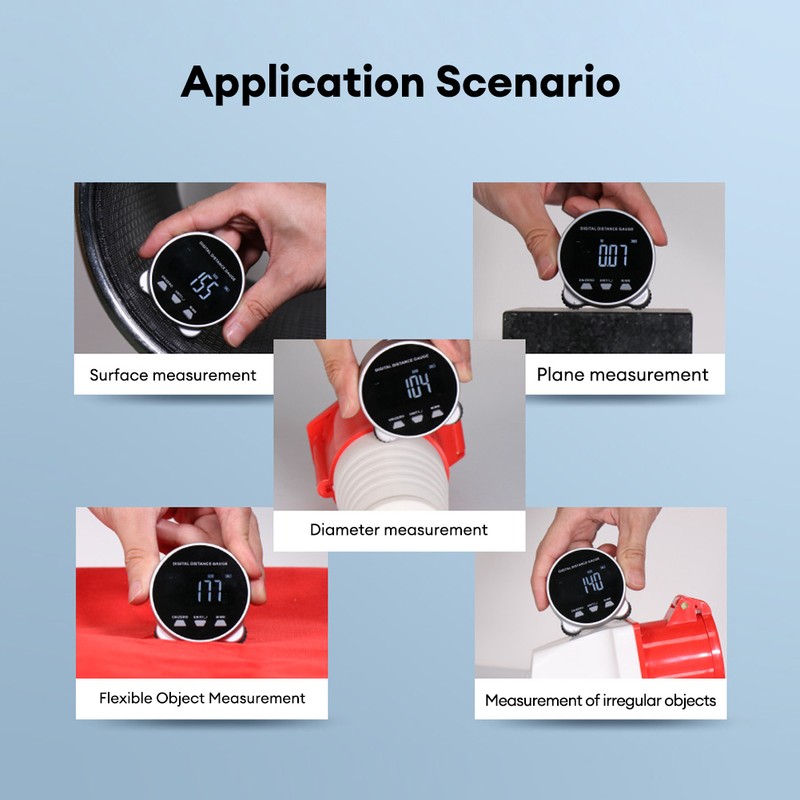 RTO05106 LCD Display Range Finder Digital Display Roller Ruler 199.999m