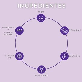 Deks FEM  Suplemento Alimenticio en Polvo Para Reconstituir a base de Mioinositol, D-Chiro-Inositol 401 , Maca, Metilfolato, Vitamina D3, CoQ10...    