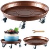 3 Packs 18” Metal Plant Caddy with Wheels Extra-large Rolling