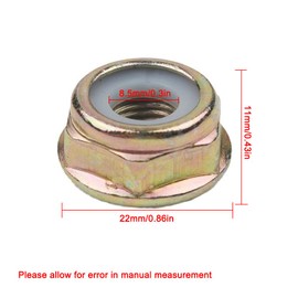 10Pcs Universal Left Hand Thread Blade Nut, Replacement for String Trimmer Brush Cutter Gear Head Blade Case Accessories