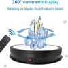 3 Color LED Light Base Non-Slip Rotating Display Stand, 110Lbs