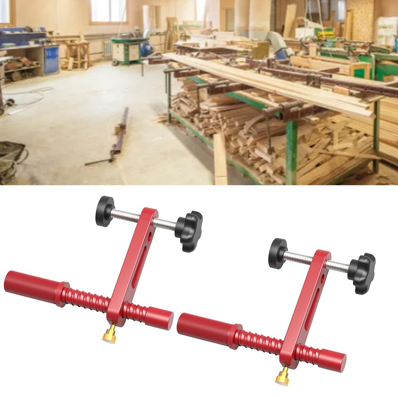 2PCS Bench Dogs Clamp 19mm Red Color Adjustable MFT Table