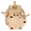 Hexagonal Dental Water Valve Good Passability Copper Water Pressure Regulator