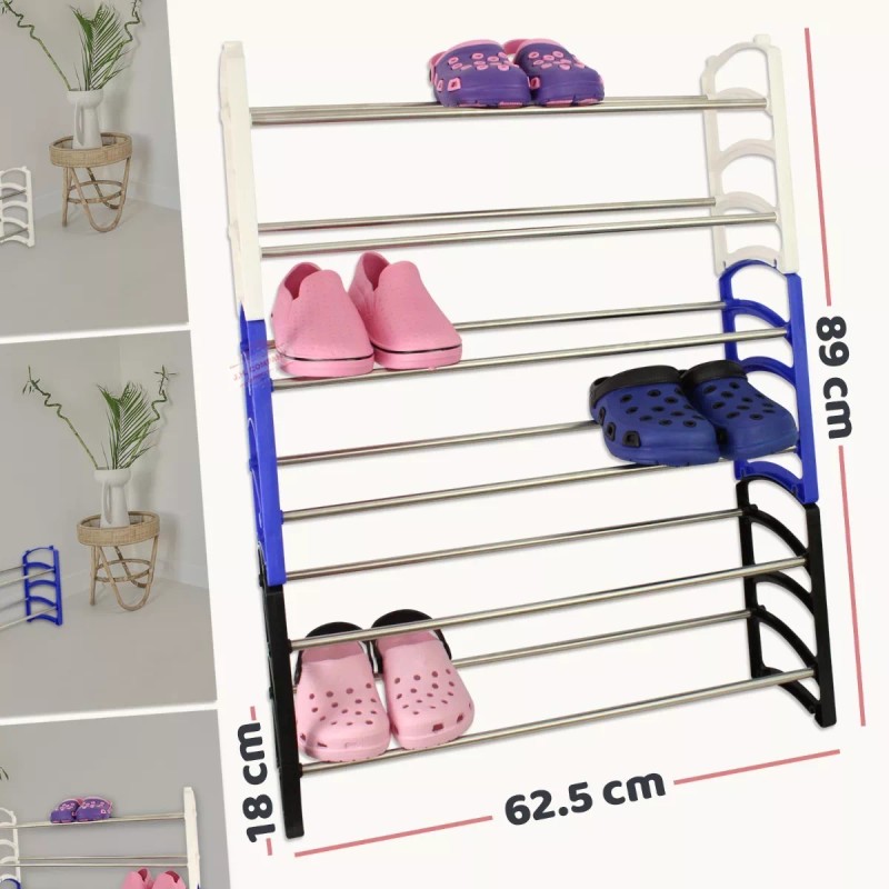 J.H. Company Zapatera Organizador Armable 18 Pares Decoracion Hogar 9919