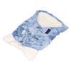 Dog Jean Coat Warm Cold Weather Plush Denim Pet Jacket