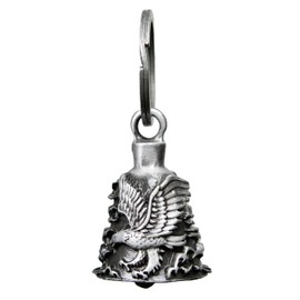 Milwaukee Leather MLB9005 'Eagle' Motorcycle Good Luck Bell | Key Chain Accessory for Bikers - One Size