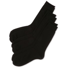 WESTERN POLO TEXAS YGB102-05-03 Men's Socks, Cotton Blend, Business Socks, Charcoal Gray, 3-Piece Set, Black