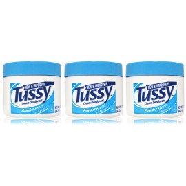 Tussy Deodorant Cream, Powder Fresh - 1.70 Oz (3 Pack)