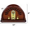 ClearClick Classic Vintage Retro Style Handmade Wooden AM/FM Radio w/
