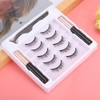 5 Pairs False Eyelashes Magnetic Liquid EyelinerTweezers Set Eyelashes Makeup