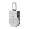 3in M75 Lifting Single Pulley Roller Loading 750kg/1653.5lb,316 Stainless Steel