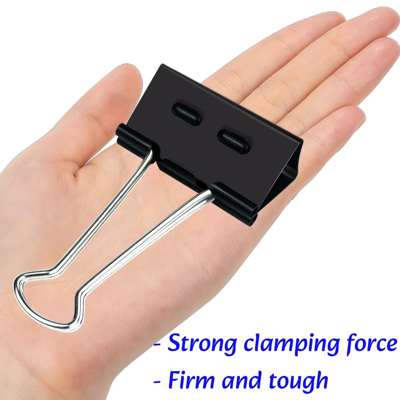 2 Inch Binder Clips(12 Pack), Upgrade Support Points Binder Clips