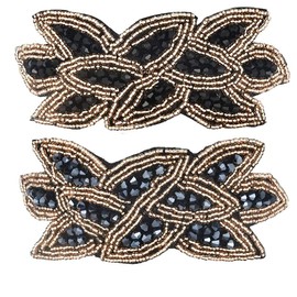 ericotry Women Flapper Headpiece 1920s Rhinestone Headband Retro Beaded Leaf Art Deco Hair Accessories for Costume Cosplay Party (Blue)