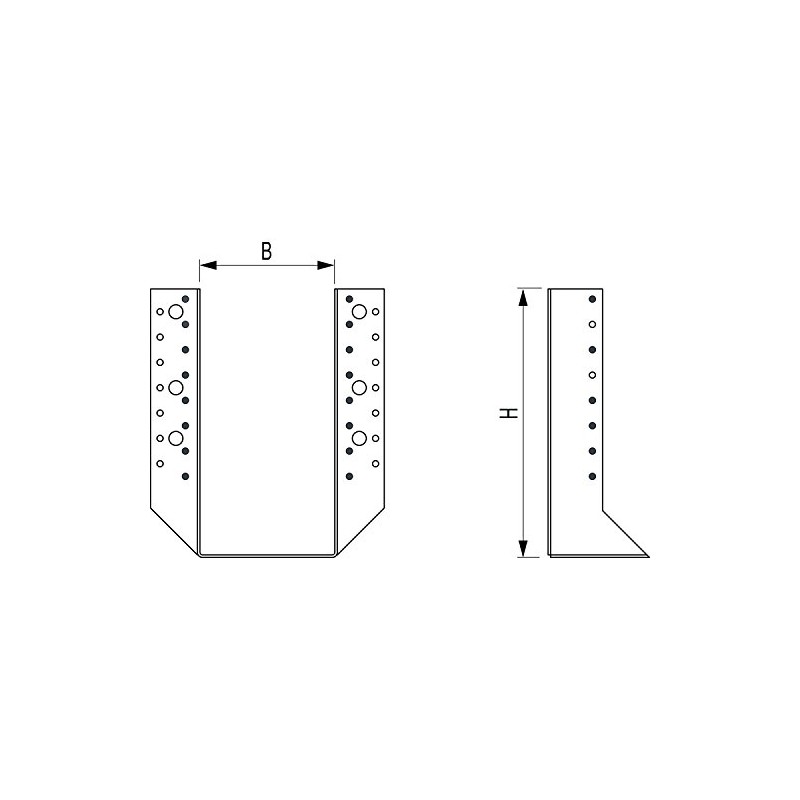 GH Joist Hanger Combi 04 External 100 x 90 mm