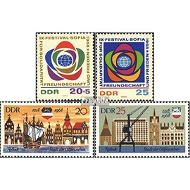 DDR 1377 1378,1384 1385 (Complete. Ausg.) 1968 Weltfestspiele Rostock (Stamps for Collectors)